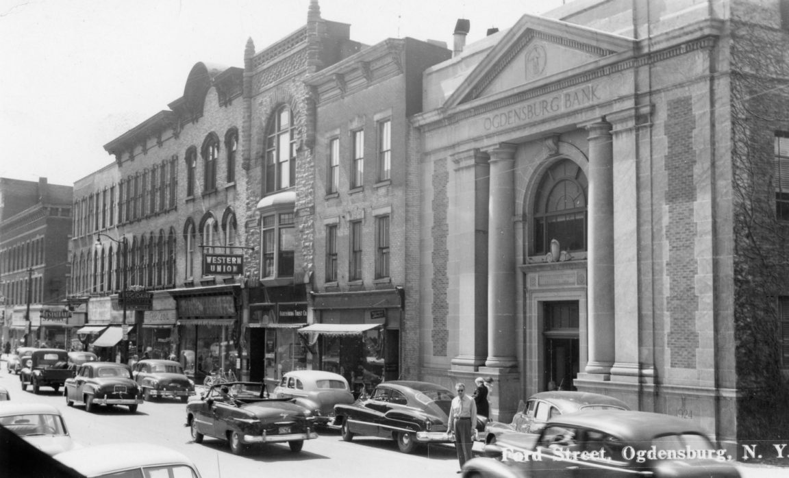 The Ogdensburg Bank on Ford Street