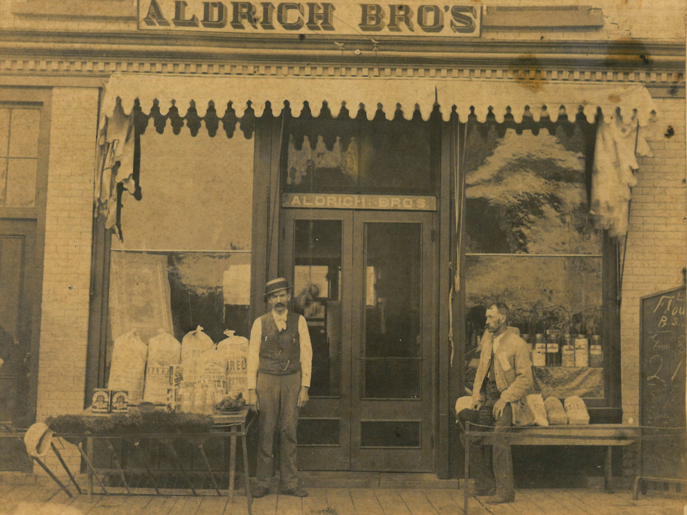 Aldrich Brothers storefront in Canton