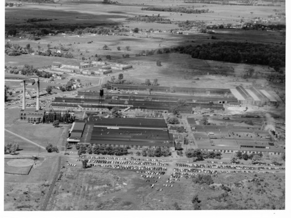 Aerial view of the New York Air Brake Company in Watertown