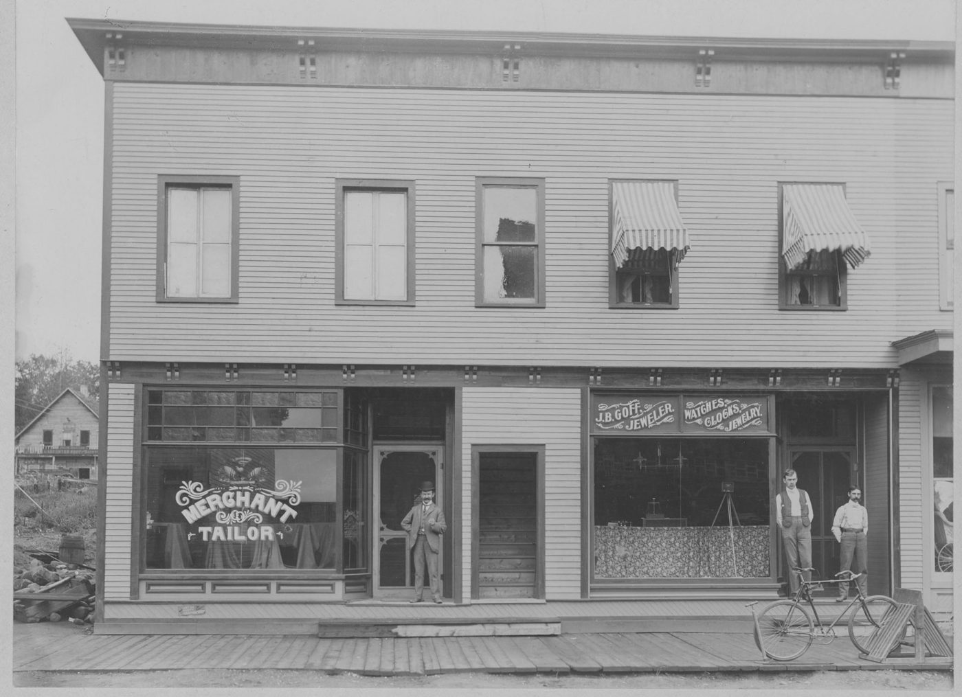 Businesses on Park Street in Tupper Lake